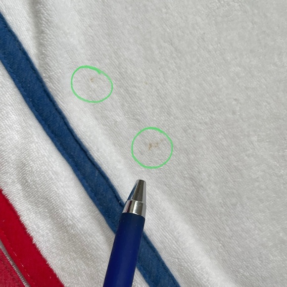 Vintage 70s Terry Cloth Pool Spa Retro Resort Wrap Robe White Rainbow Loungewear - Picture 12 of 13